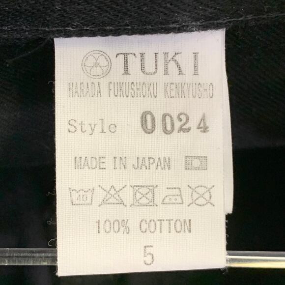 TUKI Size XL Black Twill Cotton Straight Five Pockets Jeans - Picture 7 of 7